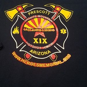Firefighter shirt Prescott last alarm